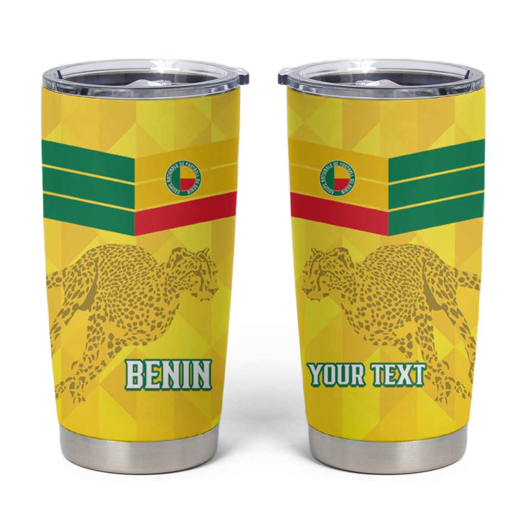 Custom Benin Football Tumbler Cup Go Les Guepards