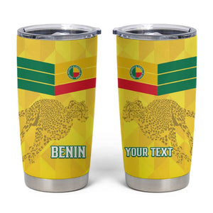 Custom Benin Football Tumbler Cup Go Les Guepards