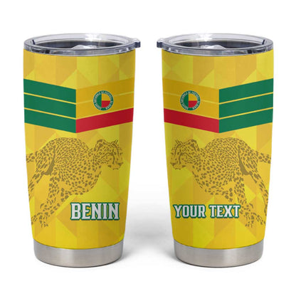 Custom Benin Football Tumbler Cup Go Les Guepards