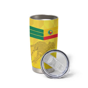 Custom Benin Football Tumbler Cup Go Les Guepards