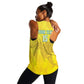 Custom Benin Football Women Racerback Tank Go Les Guepards