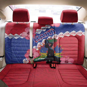 Haiti Neg Maron Back Car Seat Cover Coat Of Arms - Hisbicus Polynesian