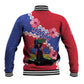 Haiti Neg Maron Baseball Jacket Coat Of Arms - Hisbicus Polynesian