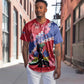 Haiti Neg Maron Baseball Jersey Coat Of Arms - Hisbicus Polynesian