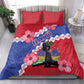 Haiti Neg Maron Bedding Set Coat Of Arms - Hisbicus Polynesian
