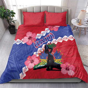 Haiti Neg Maron Bedding Set Coat Of Arms - Hisbicus Polynesian