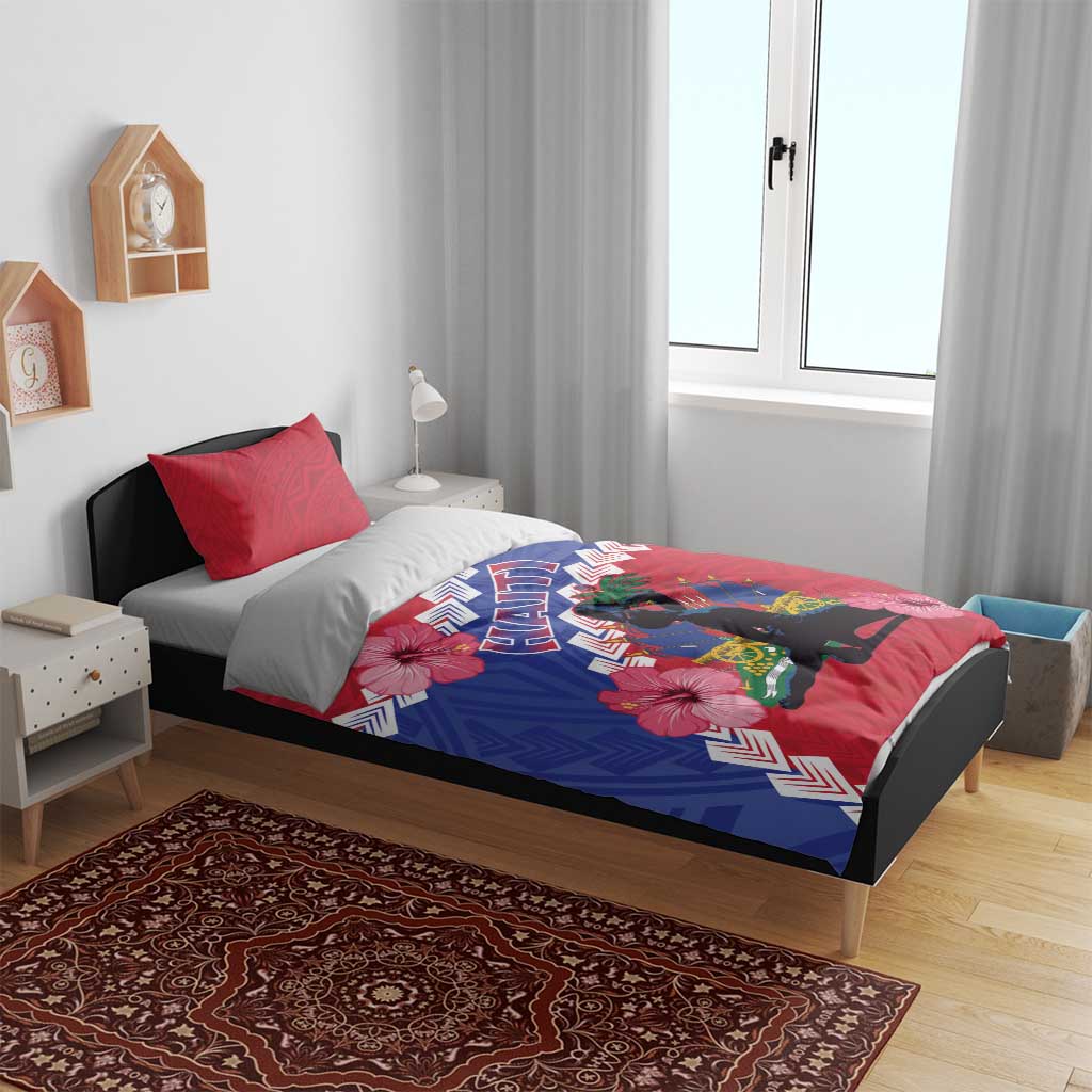 Haiti Neg Maron Bedding Set Coat Of Arms - Hisbicus Polynesian