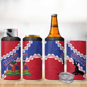 Haiti Neg Maron 4 in 1 Can Cooler Tumbler Coat Of Arms - Hisbicus Polynesian