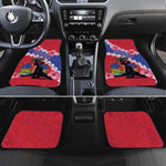 Haiti Neg Maron Car Mats Coat Of Arms - Hisbicus Polynesian