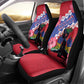 Haiti Neg Maron Car Seat Cover Coat Of Arms - Hisbicus Polynesian