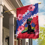 Haiti Neg Maron Garden Flag Coat Of Arms - Hisbicus Polynesian