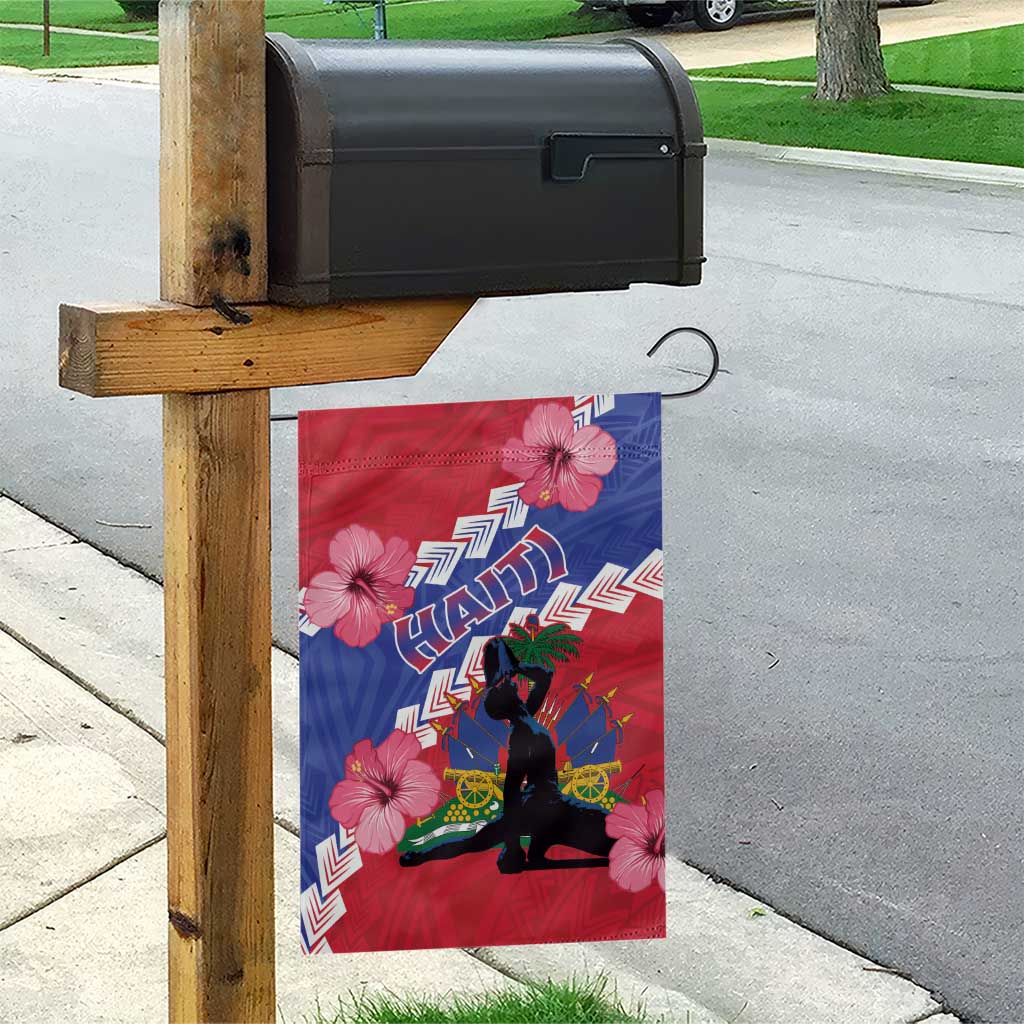 Haiti Neg Maron Garden Flag Coat Of Arms - Hisbicus Polynesian