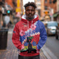 Haiti Neg Maron Hoodie Coat Of Arms - Hisbicus Polynesian