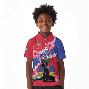 Haiti Neg Maron Kid Polo Shirt Coat Of Arms - Hisbicus Polynesian