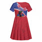 Haiti Neg Maron Kid Short Sleeve Dress Coat Of Arms - Hisbicus Polynesian
