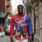 Haiti Neg Maron Long Sleeve Button Shirt Coat Of Arms - Hisbicus Polynesian