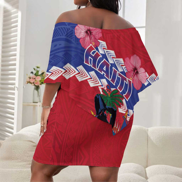 Haiti Neg Maron Spare Tire Cover Coat Of Arms - Hisbicus Polynesian LT15
