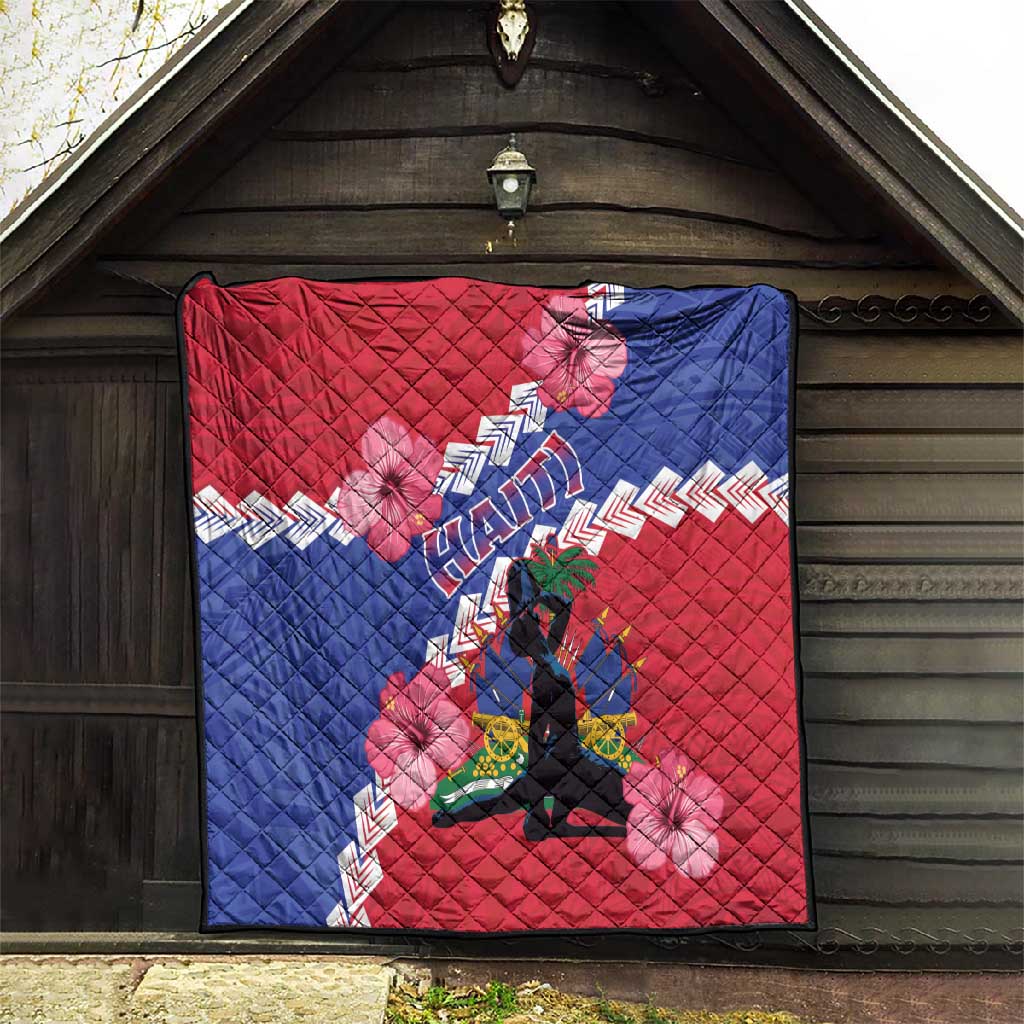 Haiti Neg Maron Quilt Coat Of Arms - Hisbicus Polynesian