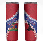 Haiti Neg Maron Skinny Tumbler Coat Of Arms - Hisbicus Polynesian