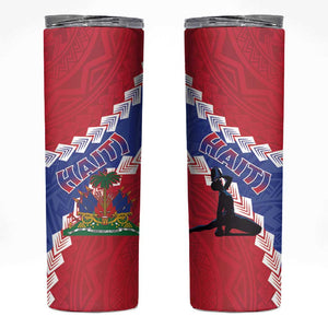 Haiti Neg Maron Skinny Tumbler Coat Of Arms - Hisbicus Polynesian