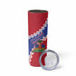 Haiti Neg Maron Skinny Tumbler Coat Of Arms - Hisbicus Polynesian