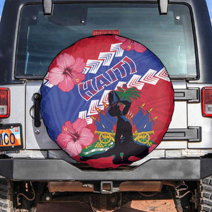 Haiti Neg Maron Spare Tire Cover Coat Of Arms - Hisbicus Polynesian