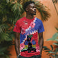 Haiti Neg Maron T shirt Coat Of Arms - Hisbicus Polynesian