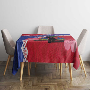Haiti Neg Maron Tablecloth Coat Of Arms - Hisbicus Polynesian