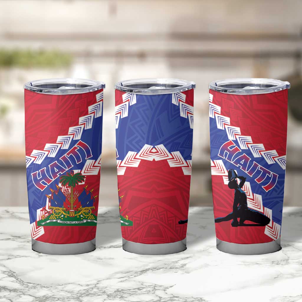 Haiti Neg Maron Tumbler Cup Coat Of Arms - Hisbicus Polynesian