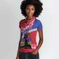 Haiti Neg Maron Women Polo Shirt Coat Of Arms - Hisbicus Polynesian