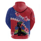 Haiti Neg Maron Zip Hoodie Coat Of Arms - Hisbicus Polynesian