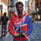 Haiti Neg Maron Zip Hoodie Coat Of Arms - Hisbicus Polynesian