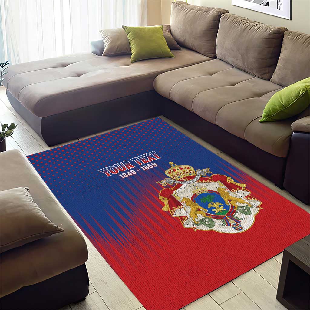 Personalized Anpi an Ayiti Area Rug Imperial Coat Of Arms Flag Style