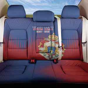 Personalized Anpi an Ayiti Back Car Seat Cover Imperial Coat Of Arms Flag Style