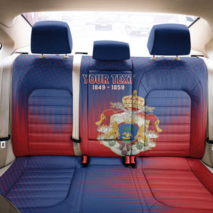 Personalized Anpi an Ayiti Back Car Seat Cover Imperial Coat Of Arms Flag Style