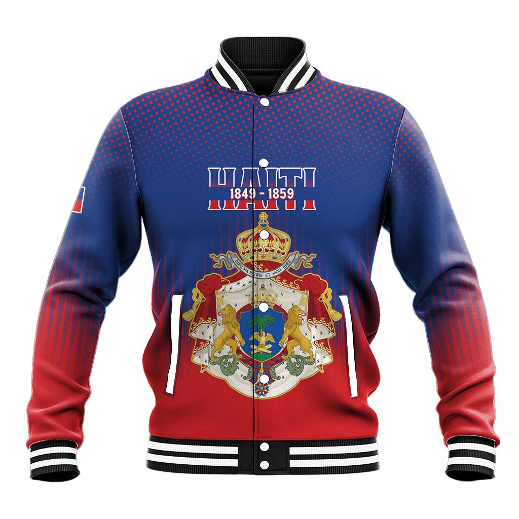 Personalized Anpi an Ayiti Baseball Jacket Imperial Coat Of Arms Flag Style