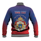 Personalized Anpi an Ayiti Baseball Jacket Imperial Coat Of Arms Flag Style