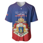 Personalized Anpi an Ayiti Baseball Jersey Imperial Coat Of Arms Flag Style