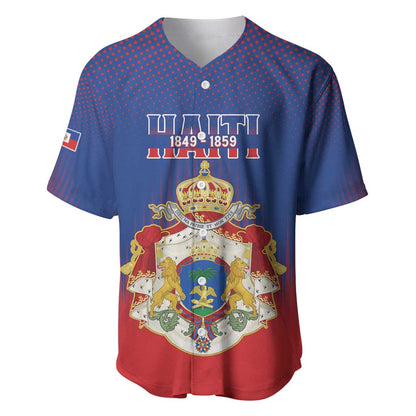 Personalized Anpi an Ayiti Baseball Jersey Imperial Coat Of Arms Flag Style