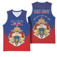 Personalized Anpi an Ayiti Basketball Jersey Imperial Coat Of Arms Flag Style - African Pride