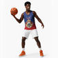 Personalized Anpi an Ayiti Basketball Jersey Imperial Coat Of Arms Flag Style - African Pride