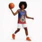 Personalized Anpi an Ayiti Basketball Jersey Imperial Coat Of Arms Flag Style - African Pride
