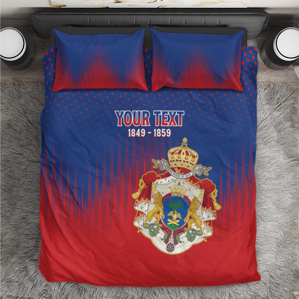 Personalized Anpi an Ayiti Bedding Set Imperial Coat Of Arms Flag Style