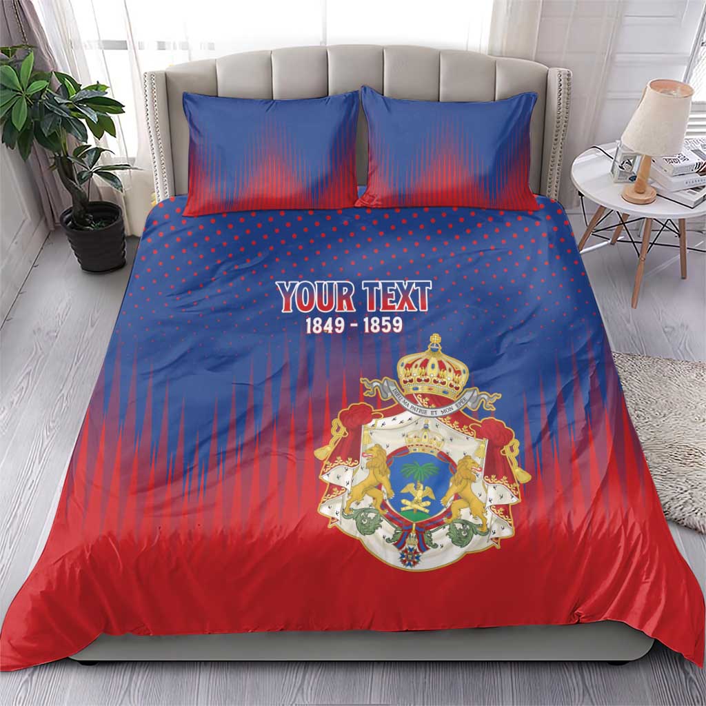 Personalized Anpi an Ayiti Bedding Set Imperial Coat Of Arms Flag Style