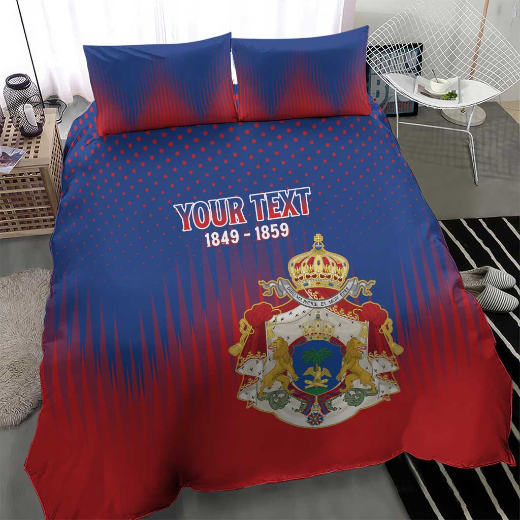 Personalized Anpi an Ayiti Bedding Set Imperial Coat Of Arms Flag Style