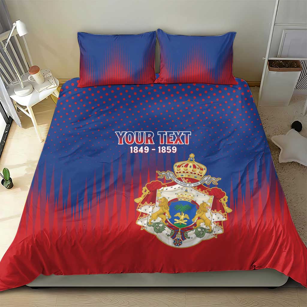 Personalized Anpi an Ayiti Bedding Set Imperial Coat Of Arms Flag Style
