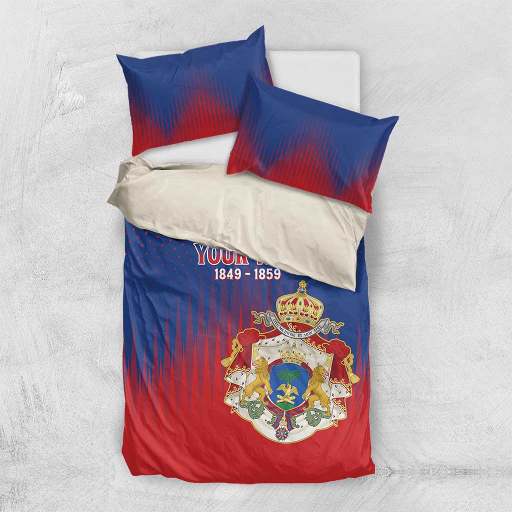 Personalized Anpi an Ayiti Bedding Set Imperial Coat Of Arms Flag Style