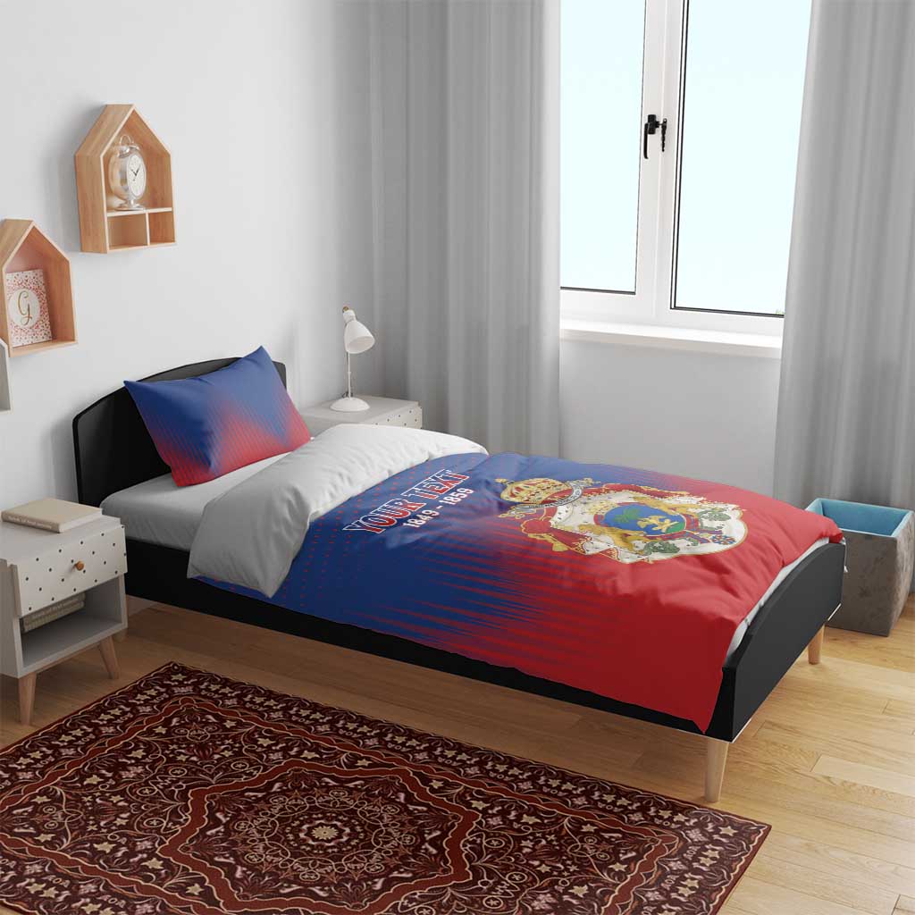 Personalized Anpi an Ayiti Bedding Set Imperial Coat Of Arms Flag Style