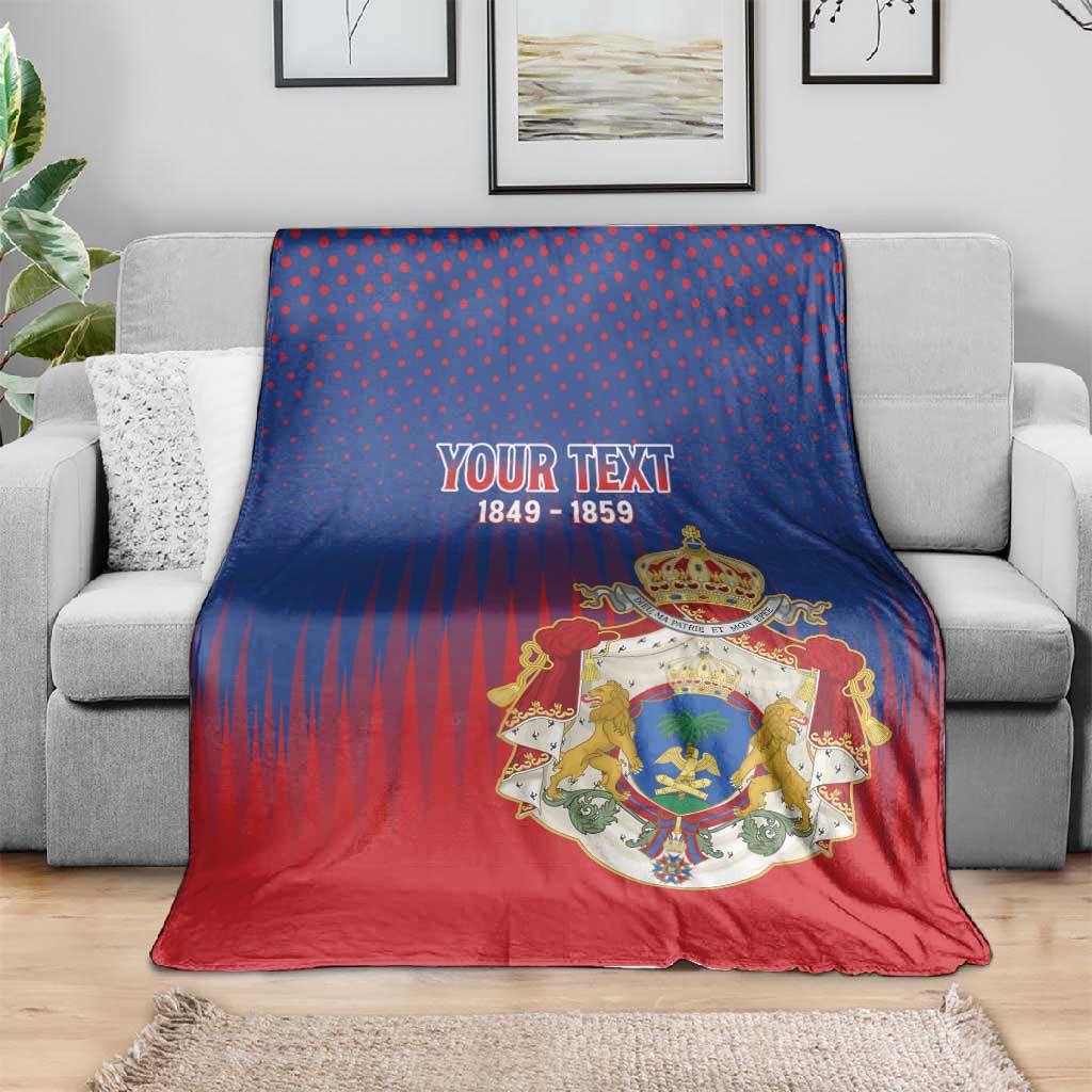 Personalized Anpi an Ayiti Blanket Imperial Coat Of Arms Flag Style