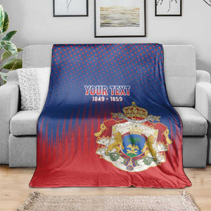 Personalized Anpi an Ayiti Blanket Imperial Coat Of Arms Flag Style